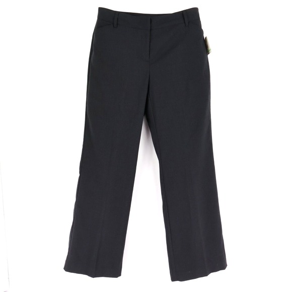 Relativity Dress Pants Womens Size 8 Dark Gray Plaid Mid Rise Pockets NWT $66 - Picture 1 of 7